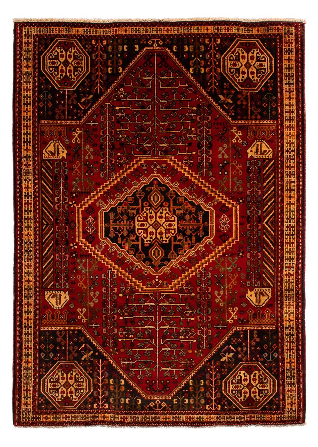 Tapis persan - Nomadic - 290 x 201 cm - rouge foncé