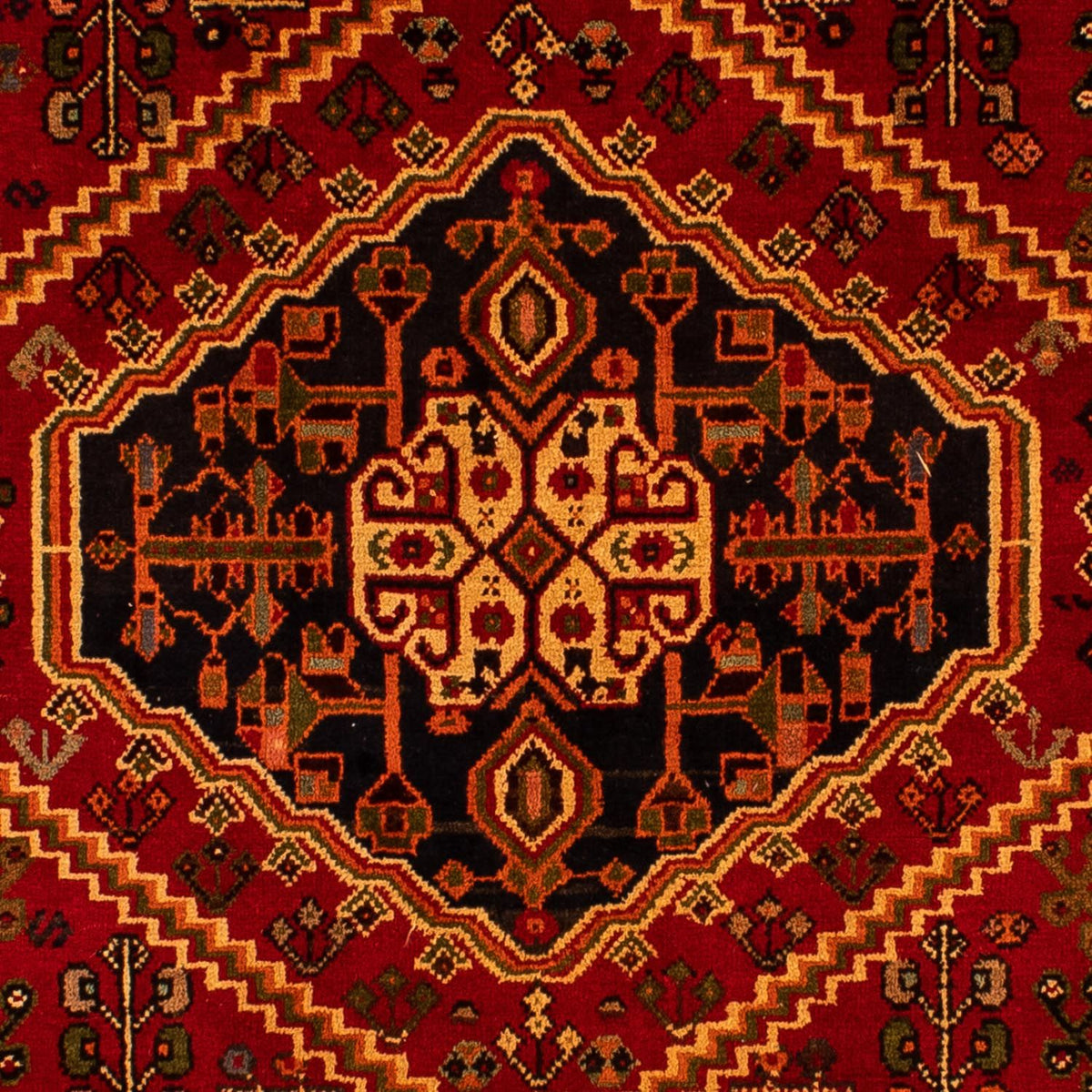 Tapis persan - Nomadic - 290 x 201 cm - rouge foncé