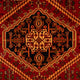 Tapis persan - Nomadic - 290 x 201 cm - rouge foncé