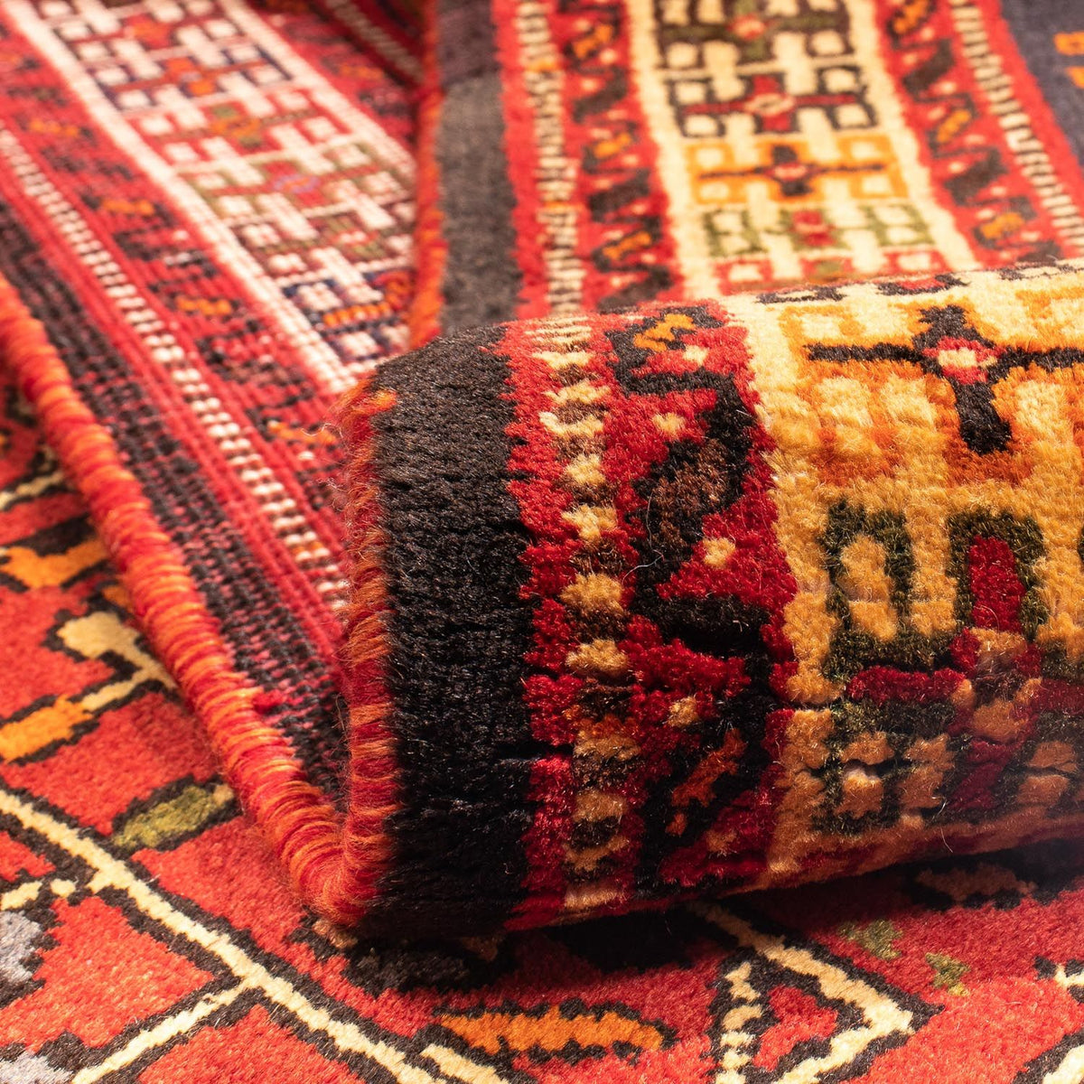 Tapis persan - Nomadic - 290 x 201 cm - rouge foncé