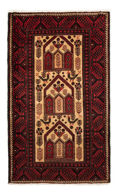 Tapis Belutsch - 193 x 118 cm - rouge