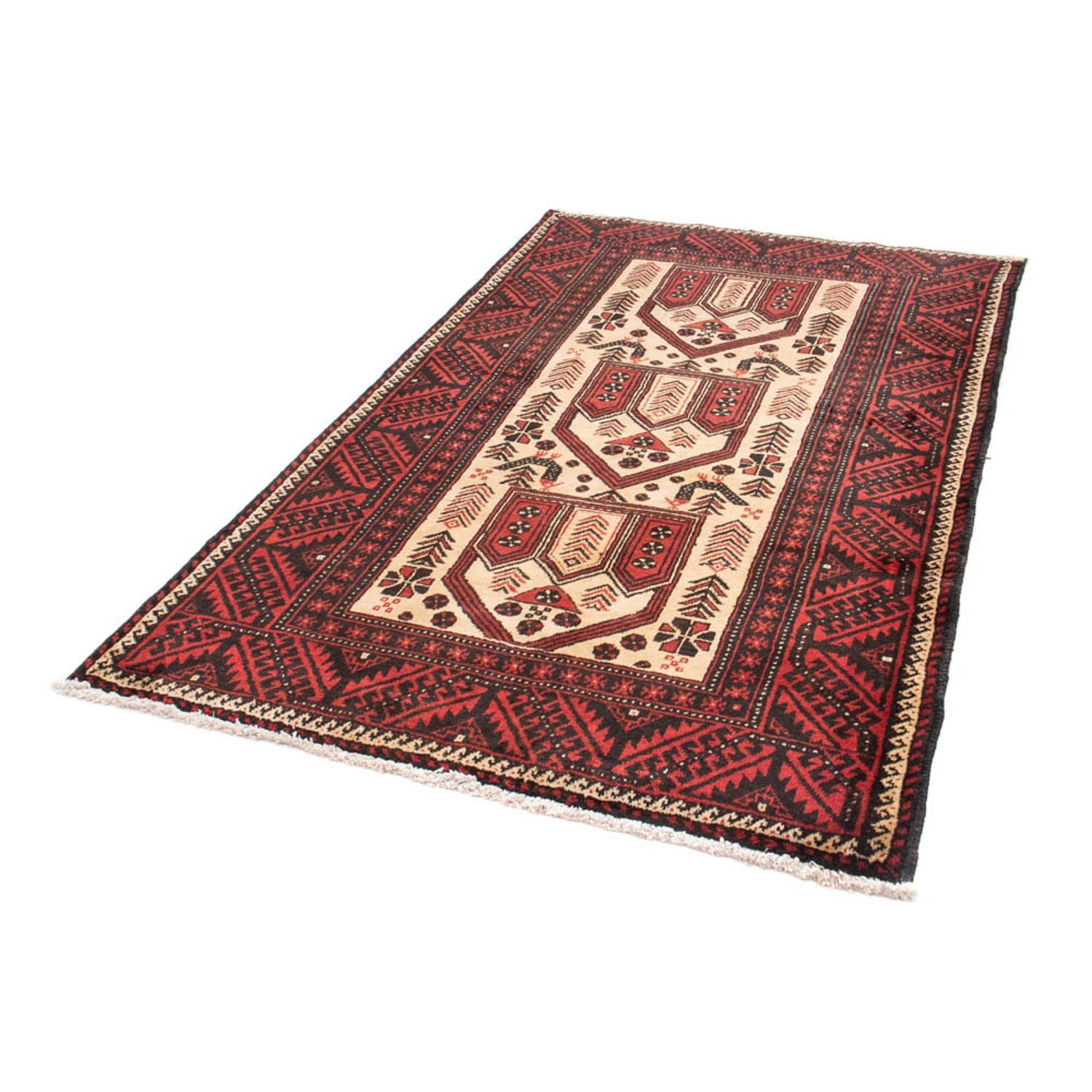 Tapis Belutsch - 193 x 118 cm - rouge