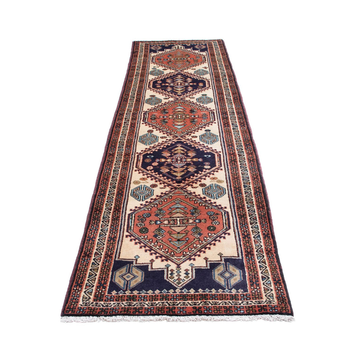 Tapis de couloir Tapis persan - Nomadic - 288 x 70 cm - beige