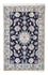 Tapis persan - Nain - Royal - 90 x 58 cm - bleu foncé