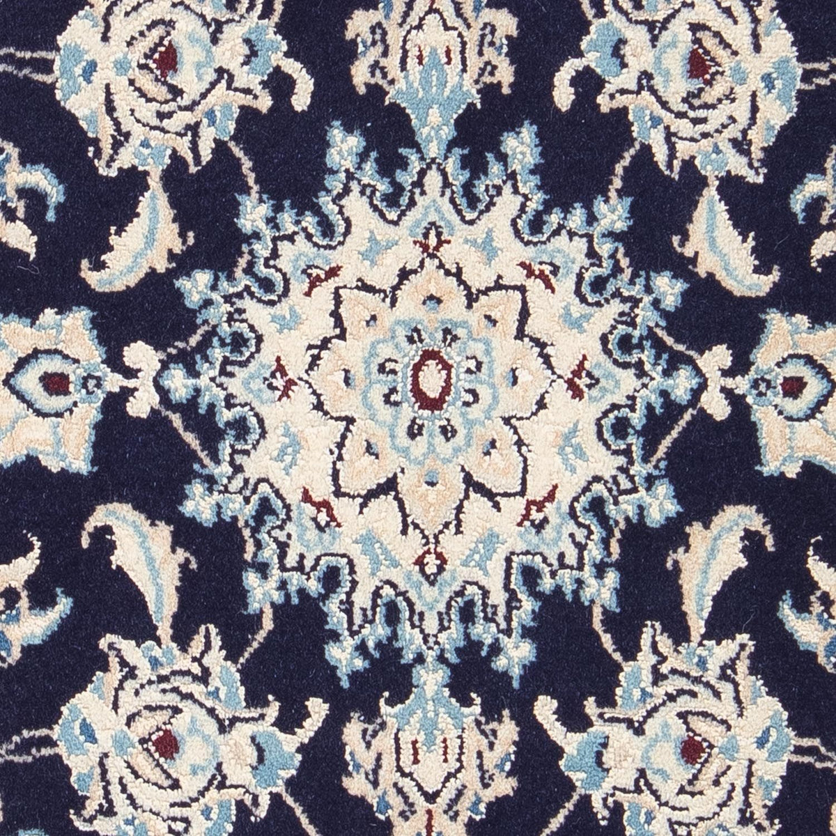 Tapis persan - Nain - Royal - 90 x 58 cm - bleu foncé