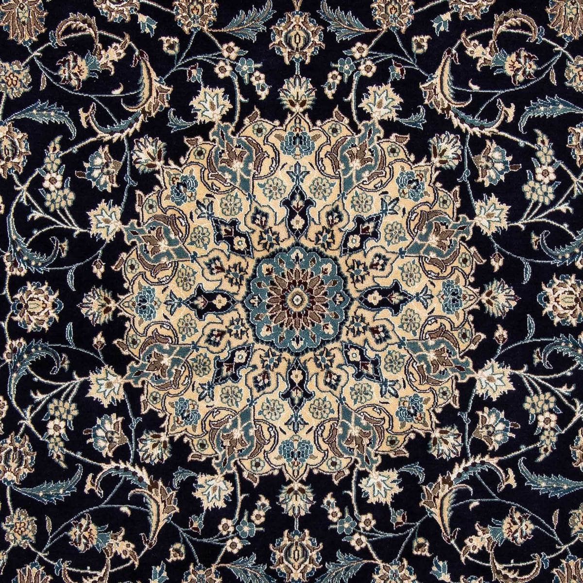 Tapis persan - Nain - Royal - 286 x 198 cm - noir