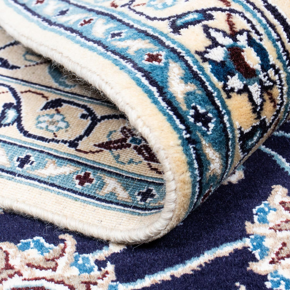 Tapis persan - Nain - Royal - 286 x 198 cm - noir