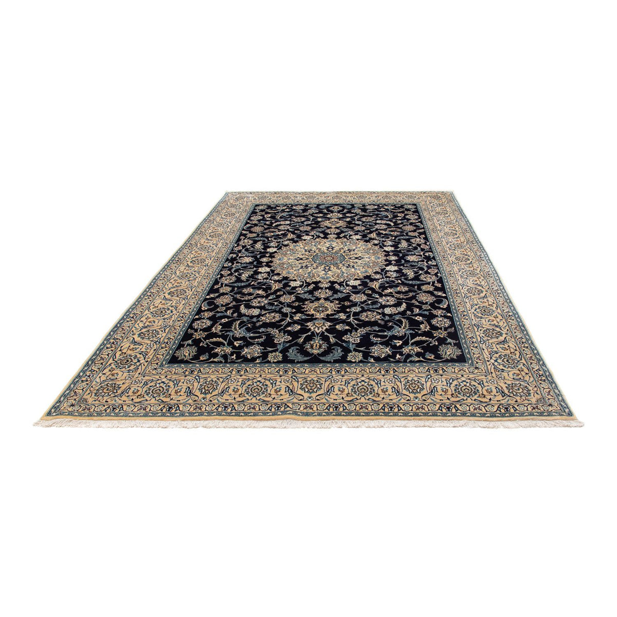 Tapis persan - Nain - Royal - 286 x 198 cm - noir