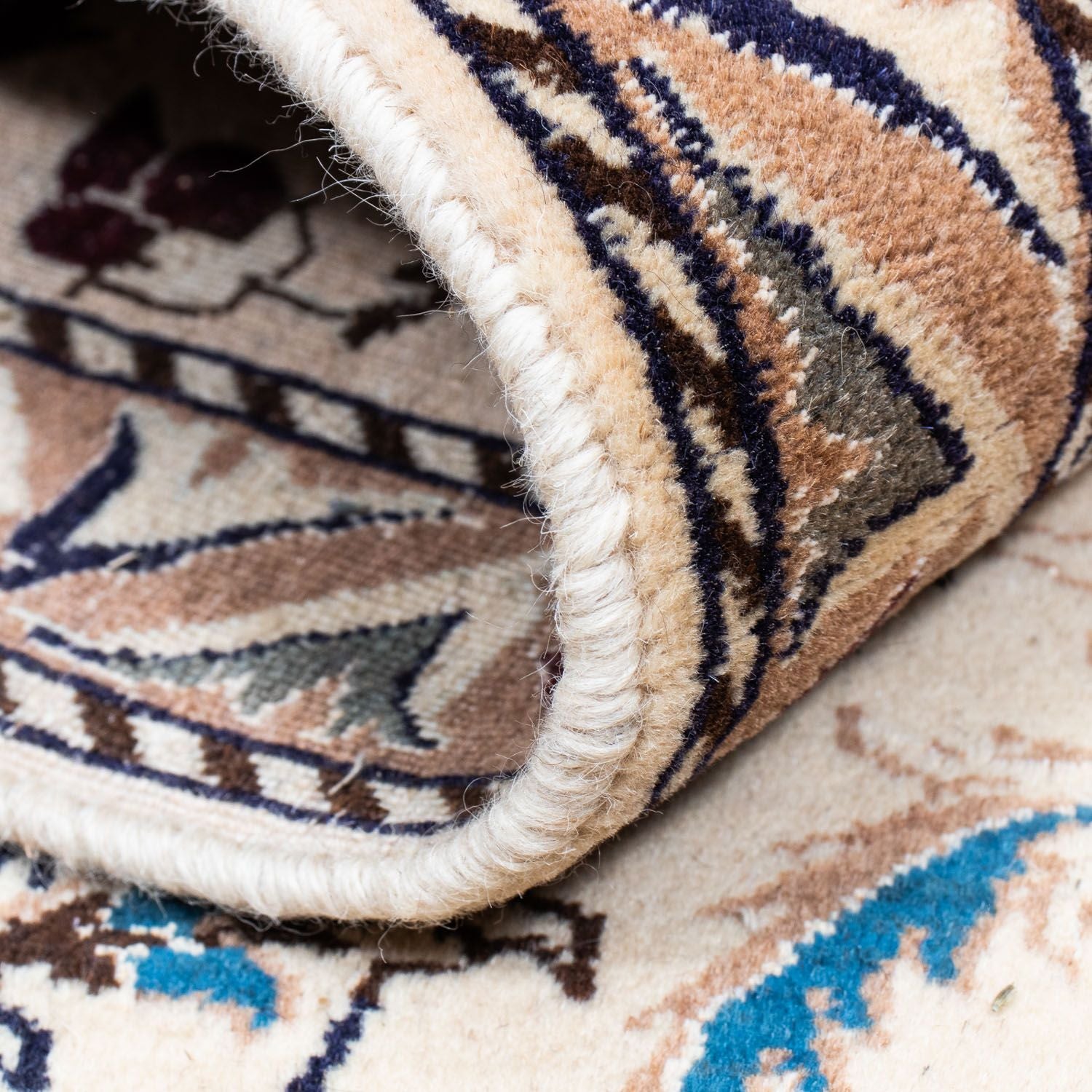 Tapis persan - Nain - Royal - 297 x 200 cm - beige