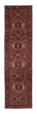 Tapis de couloir Tapis persan - Nomadic - 297 x 79 cm - rouge foncé