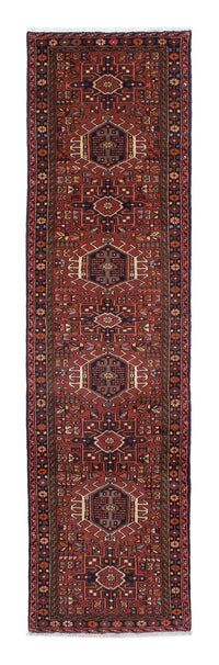 Tapis de couloir Tapis persan - Nomadic - 297 x 79 cm - rouge foncé