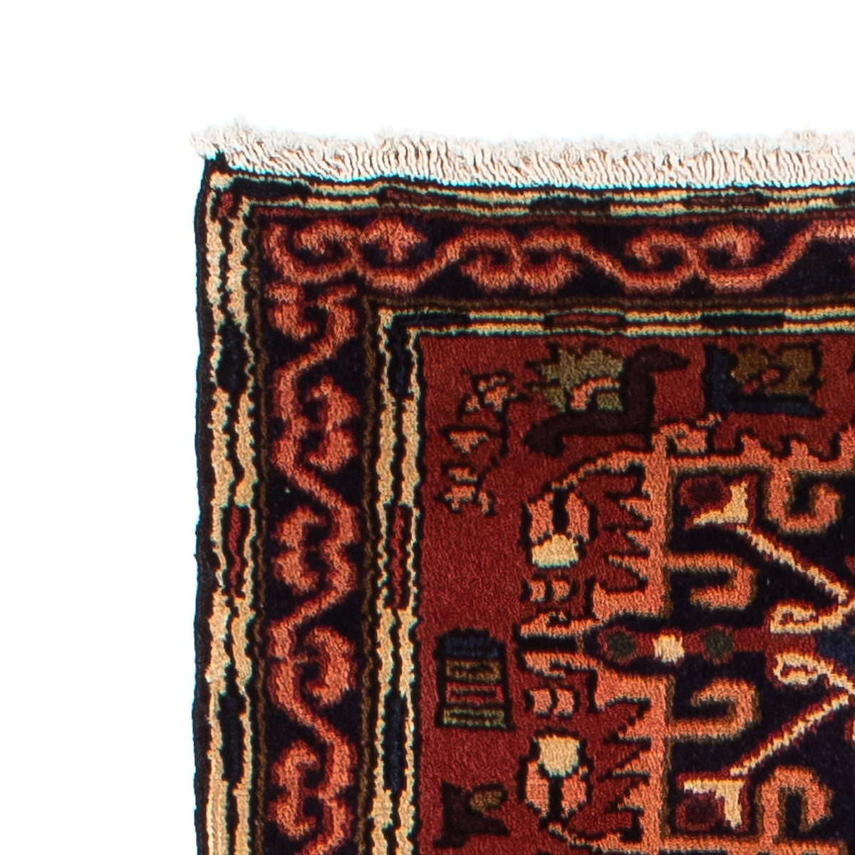 Tapis de couloir Tapis persan - Nomadic - 297 x 78 cm - rouge foncé