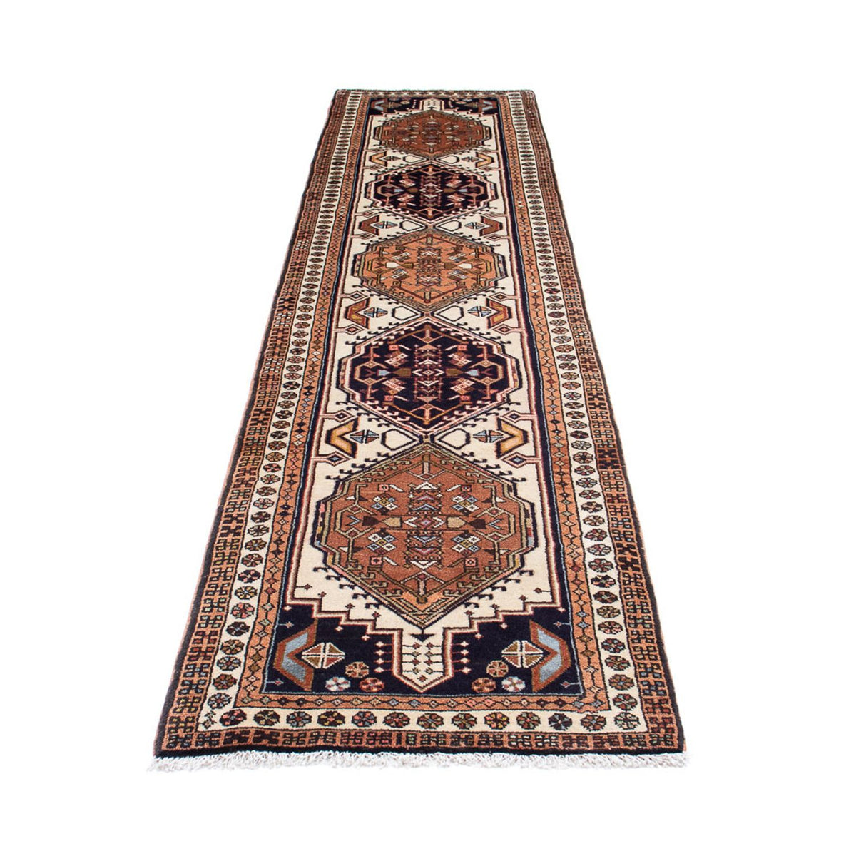 Tapis de couloir Tapis persan - Nomadic - 300 x 70 cm - beige