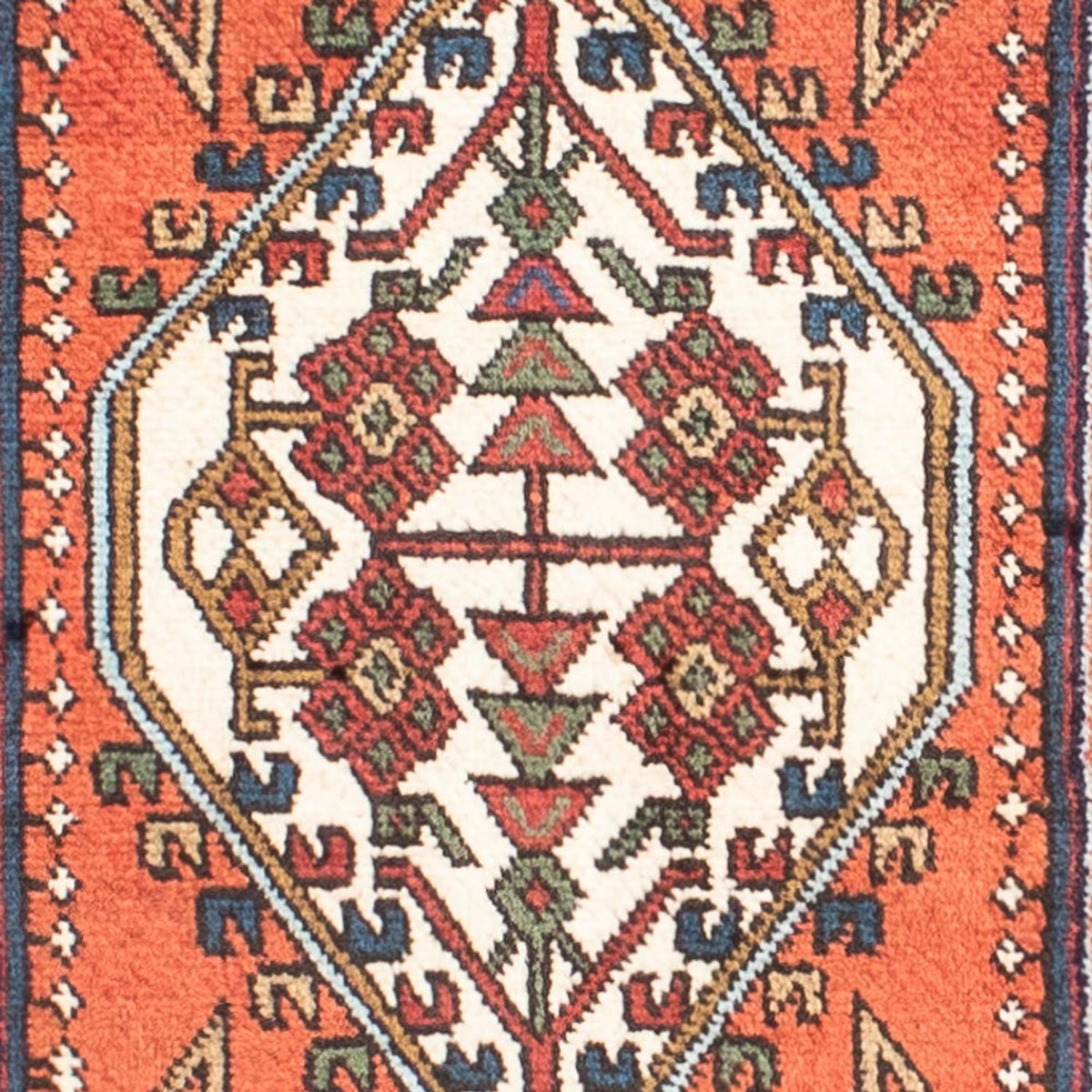 Tapis de couloir Tapis persan - Nomadic - 293 x 69 cm - rouille