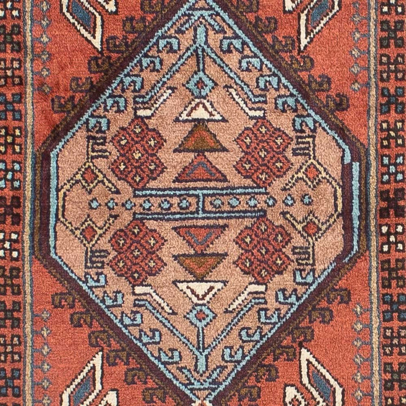 Tapis de couloir Tapis persan - Nomadic - 282 x 68 cm - rouille