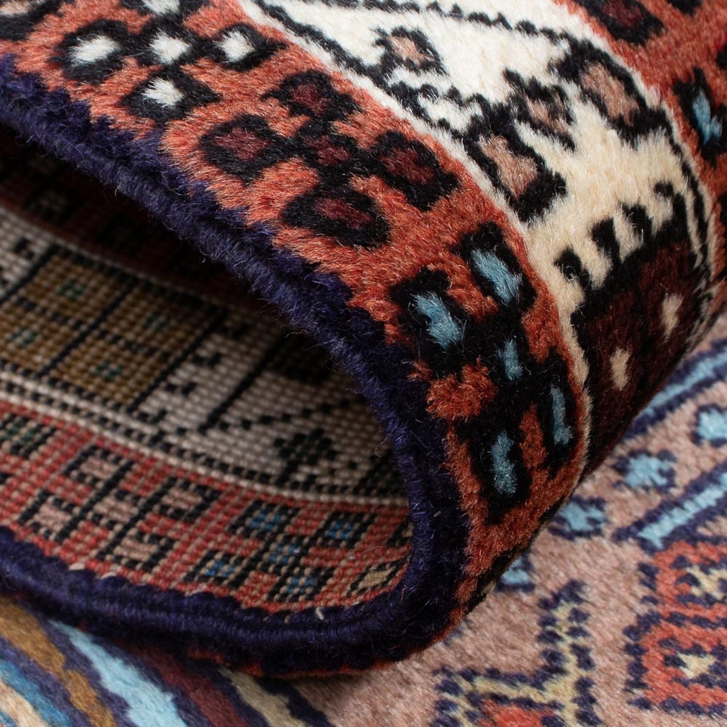 Tapis de couloir Tapis persan - Nomadic - 282 x 68 cm - rouille
