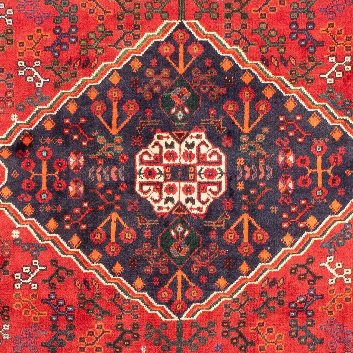 Tapis persan - Nomadic - 278 x 200 cm - rouge