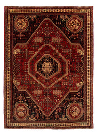 Tapis persan - Nomadic - 281 x 200 cm - rouge foncé