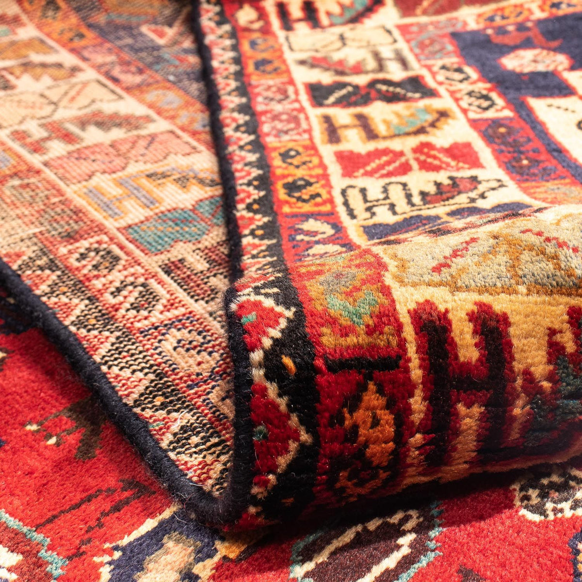 Tapis persan - Nomadic - 310 x 201 cm - rouge foncé