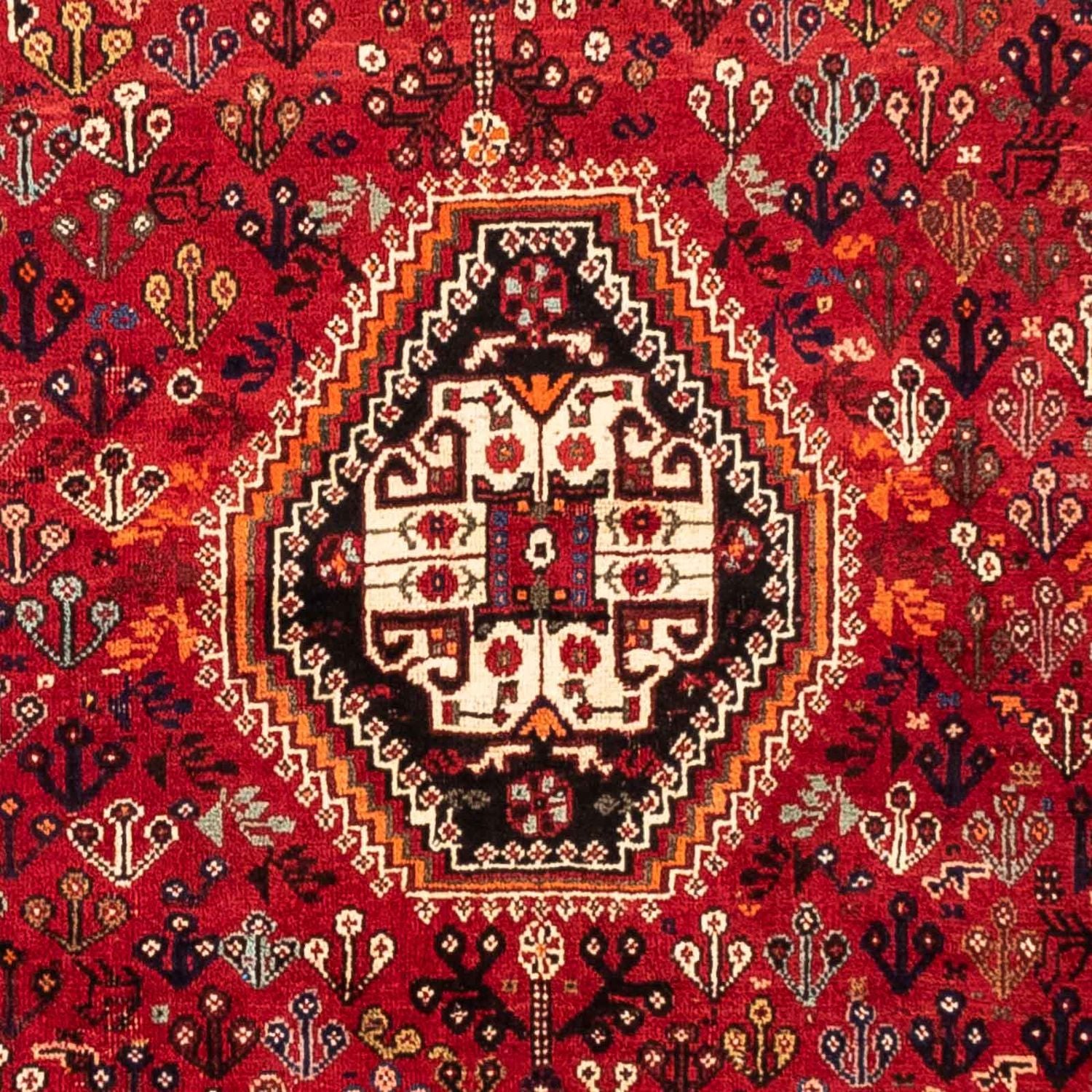 Tapis persan - Nomadic - 251 x 176 cm - rouge foncé
