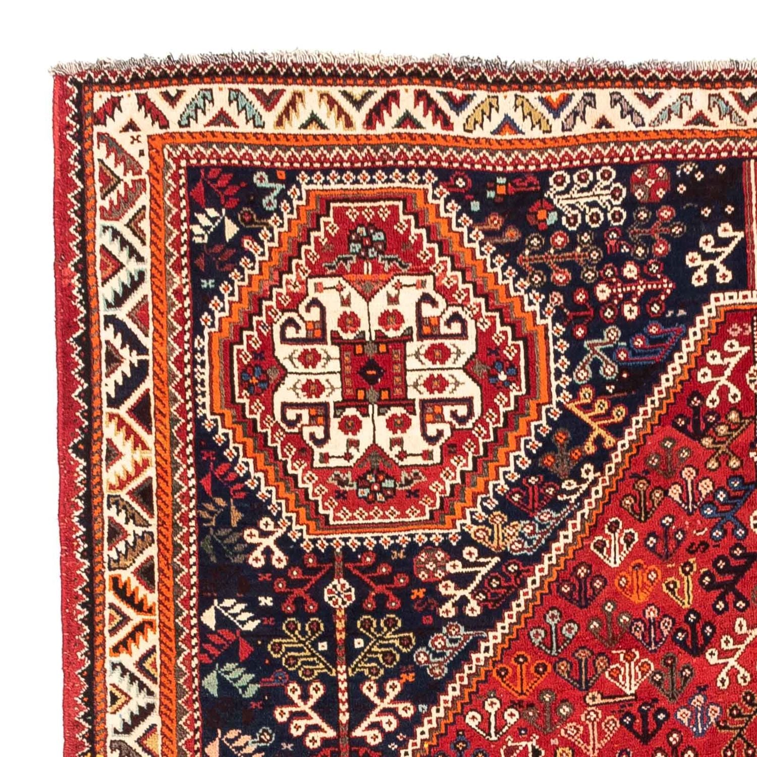 Tapis persan - Nomadic - 251 x 176 cm - rouge foncé