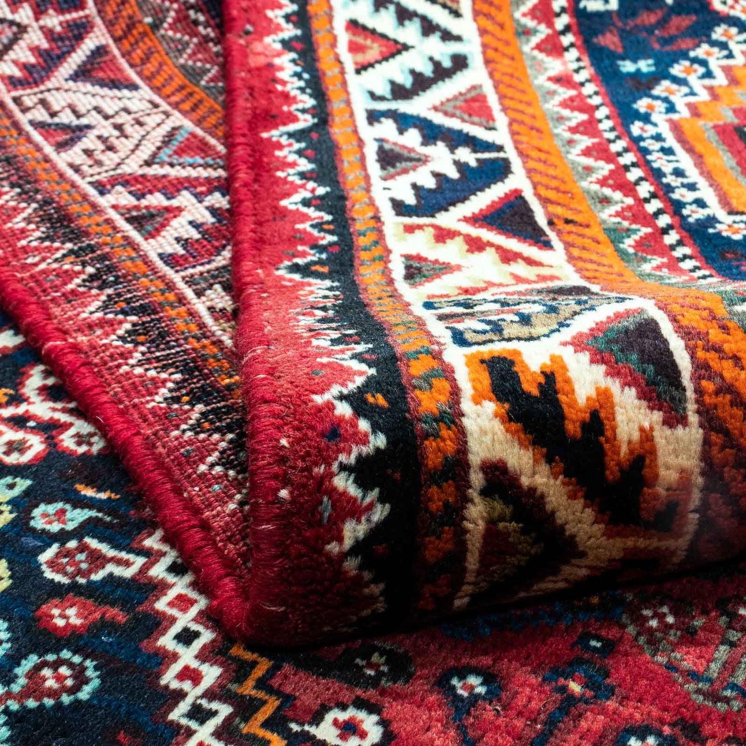 Tapis persan - Nomadic - 251 x 176 cm - rouge foncé
