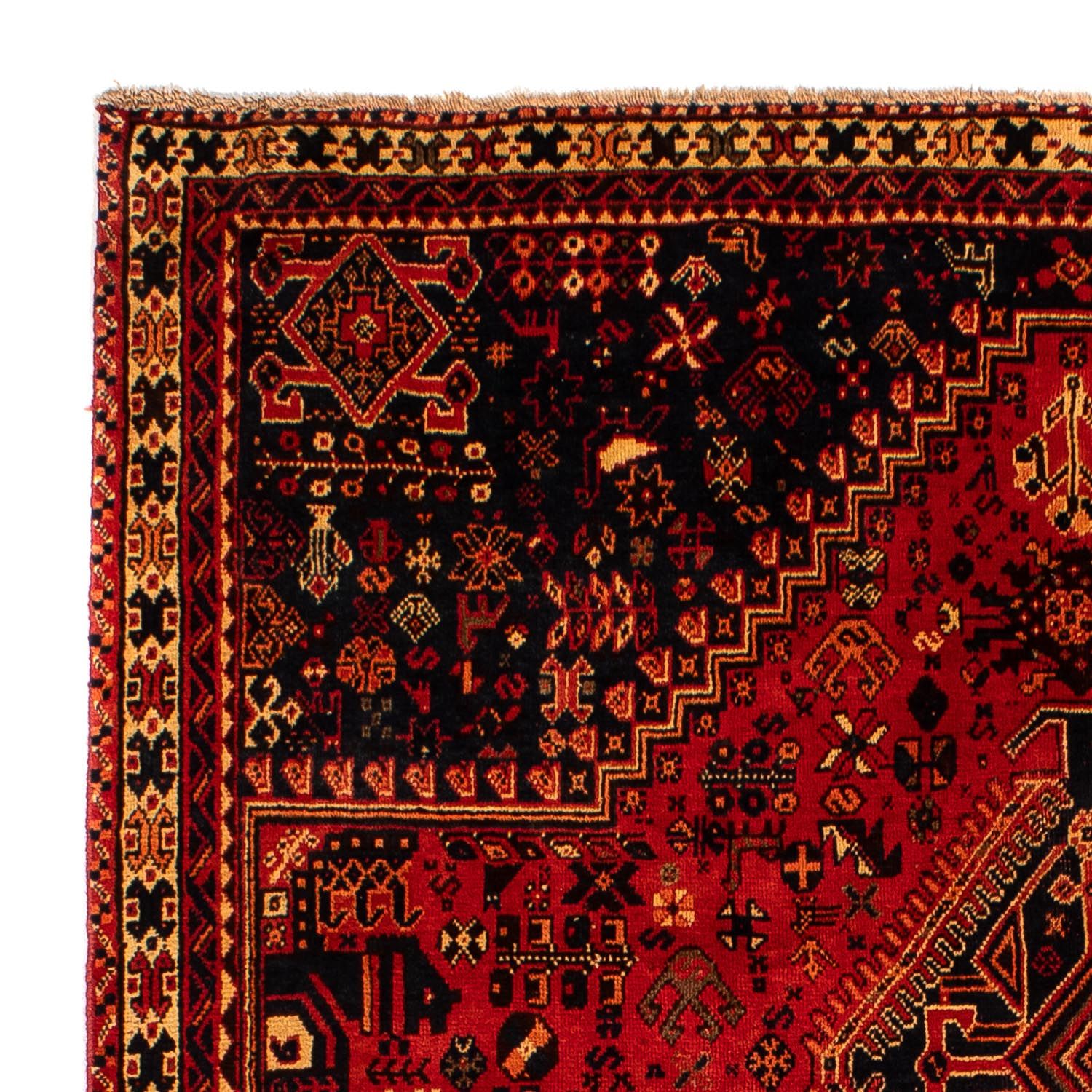 Tapis persan - Nomadic - 289 x 199 cm - rouge foncé