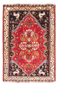 Tapis persan - Nomadic - 166 x 114 cm - rouge foncé