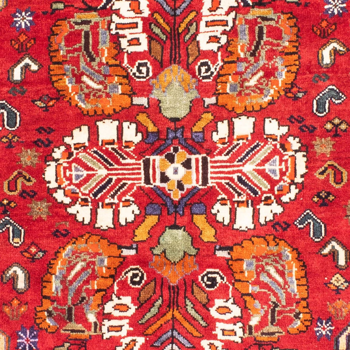 Tapis persan - Nomadic - 166 x 114 cm - rouge foncé