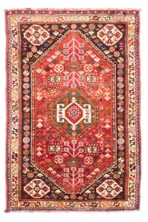 Tapis persan - Nomadic - 171 x 110 cm - rouge foncé