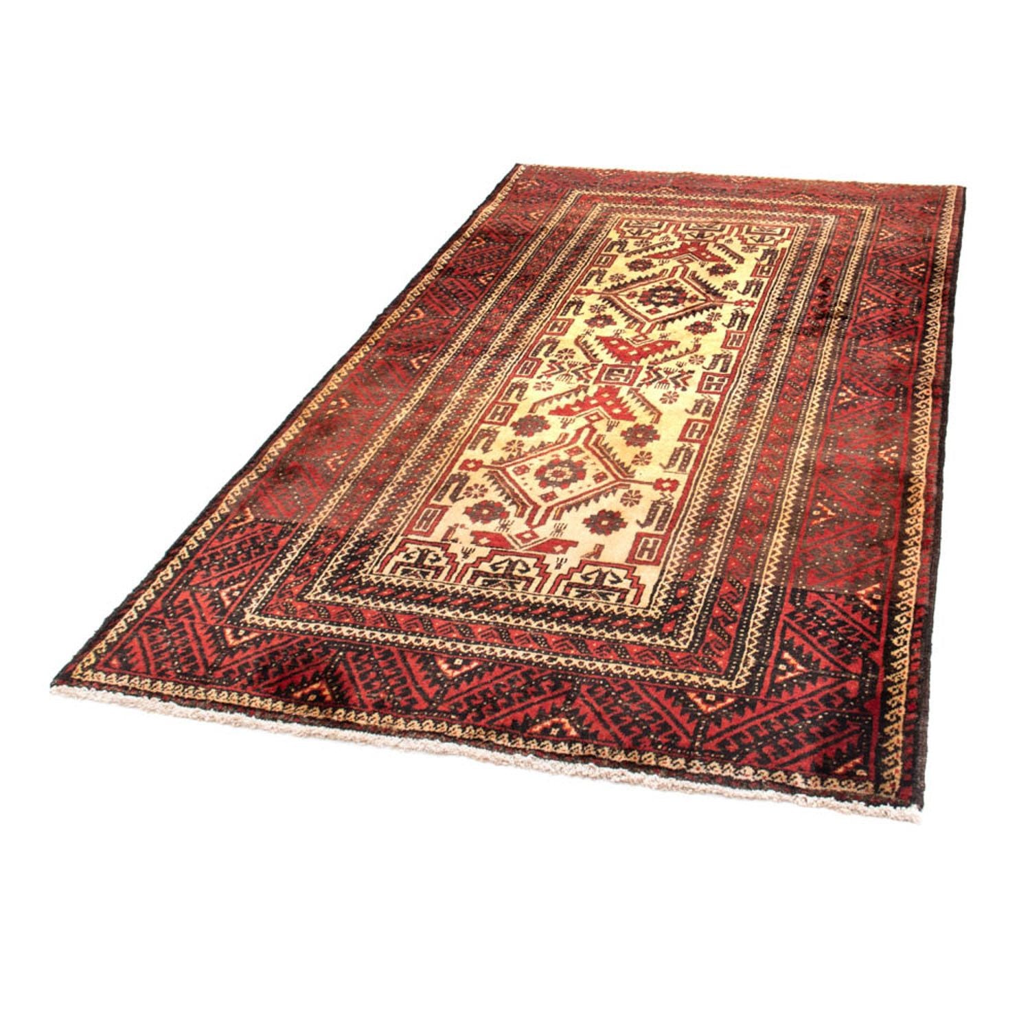 Tapis de couloir Tapis Belutsch - 202 x 113 cm - rouge