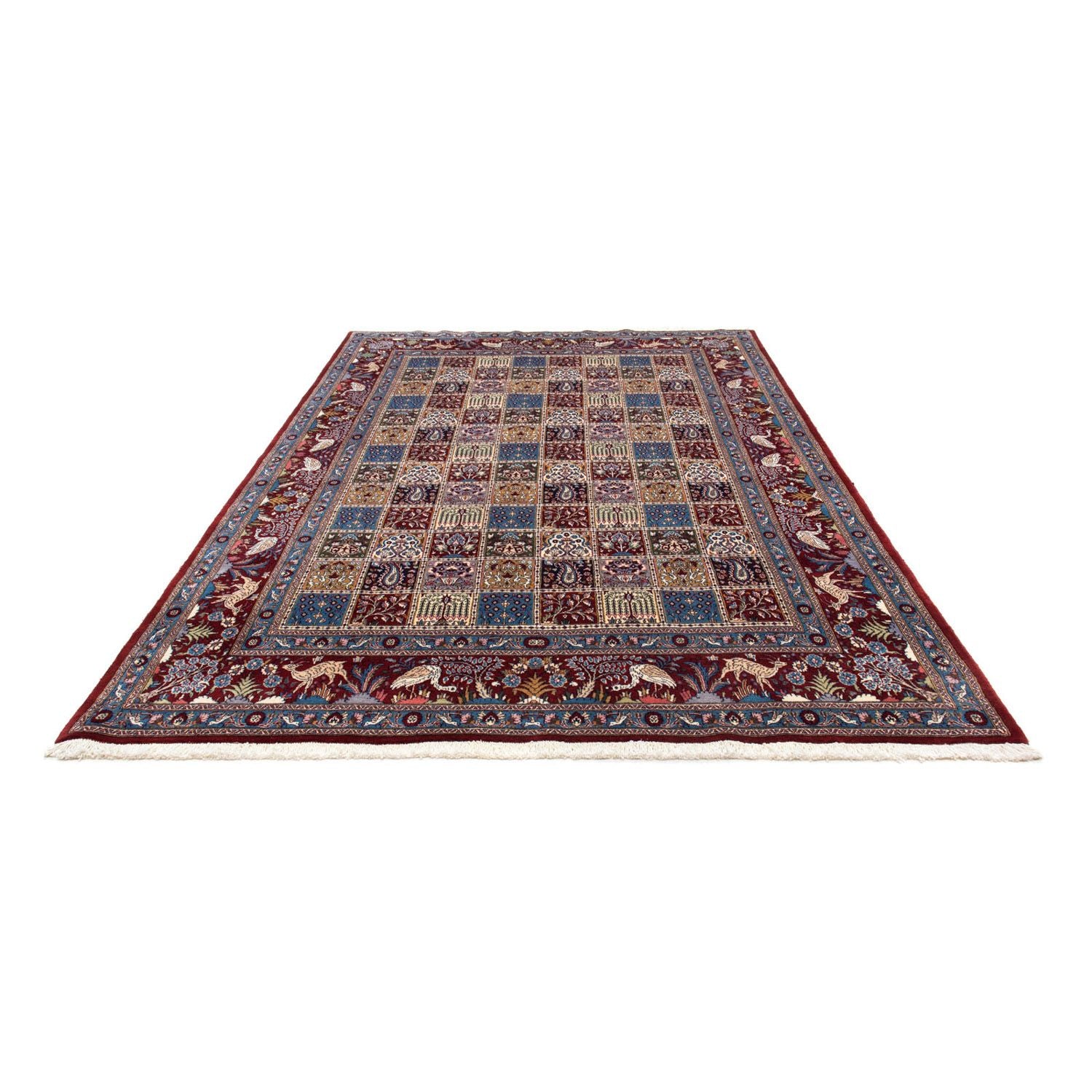 Tapis persan - Classique - 302 x 197 cm - rouge foncé