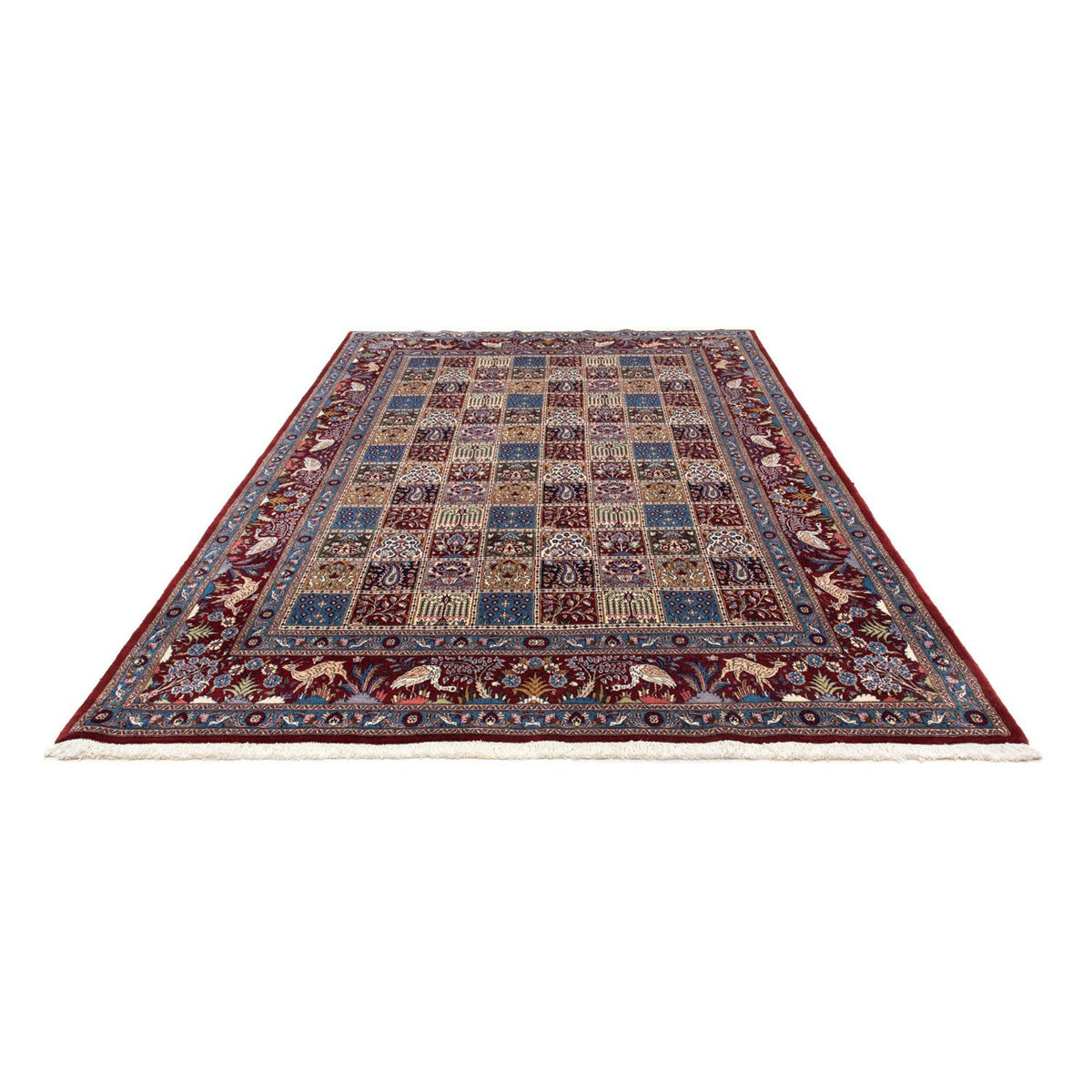Tapis persan - Classique - 302 x 197 cm - rouge foncé
