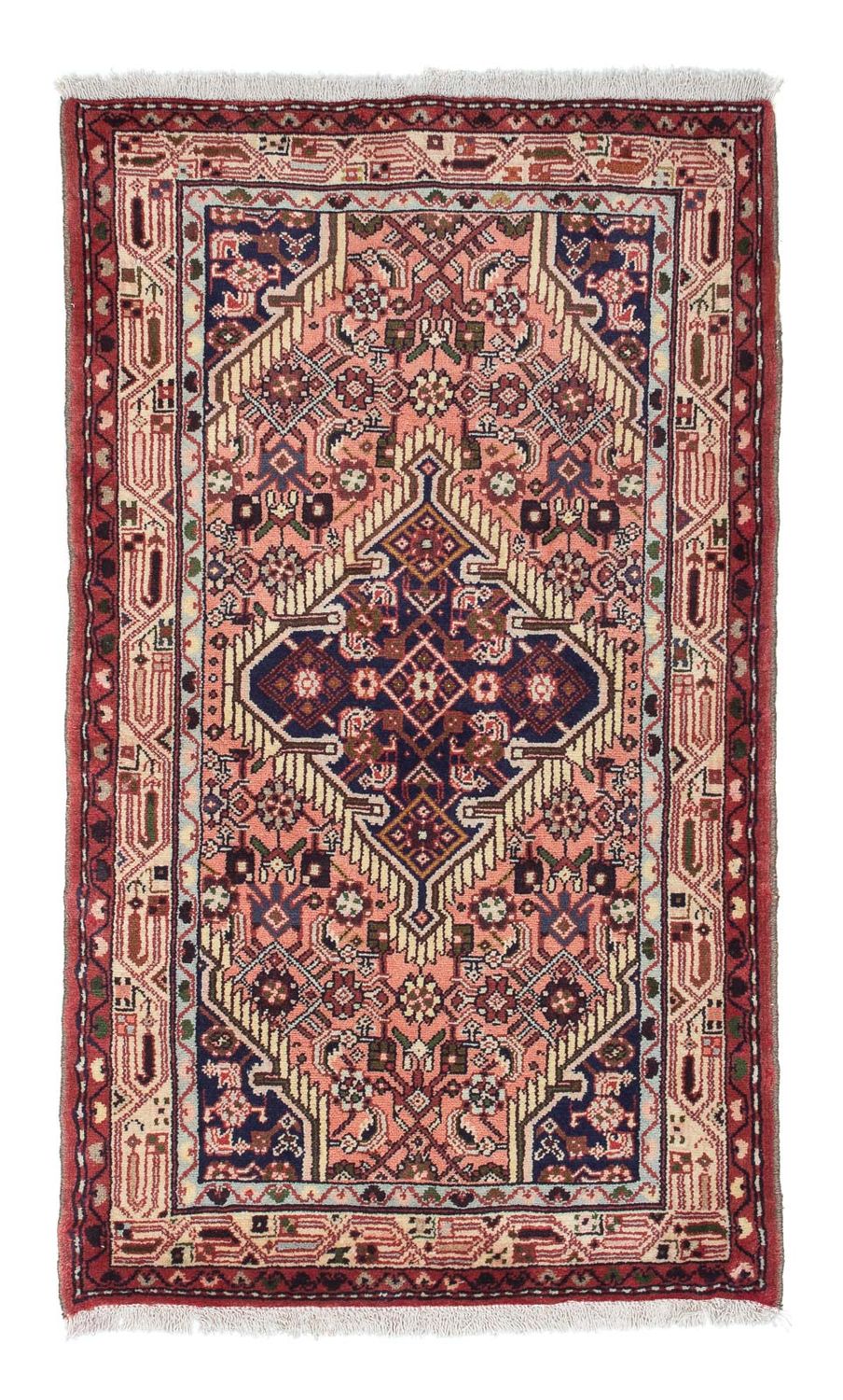 Tapis persan - Nomadic - 130 x 78 cm - saumon