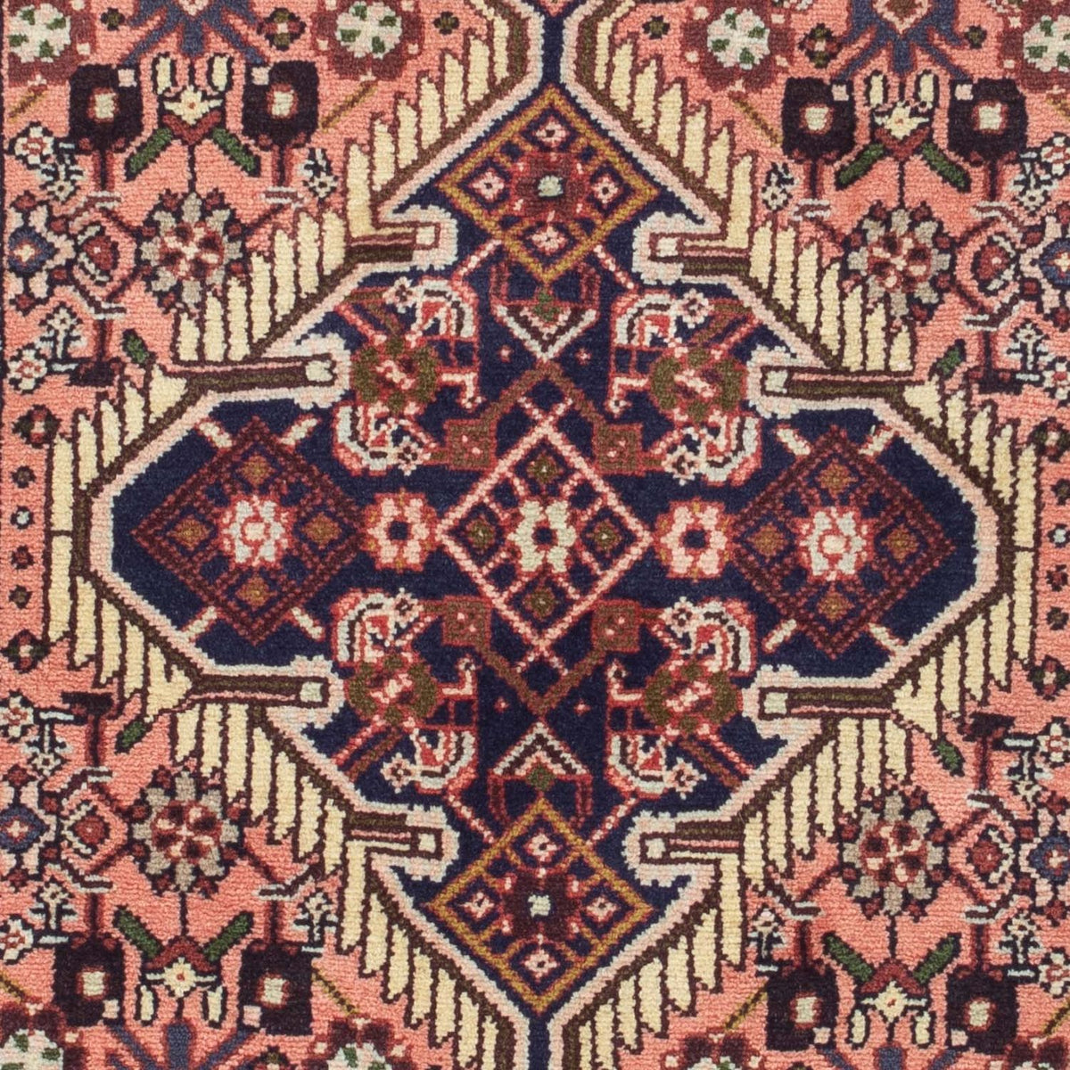 Tapis persan - Nomadic - 130 x 78 cm - saumon