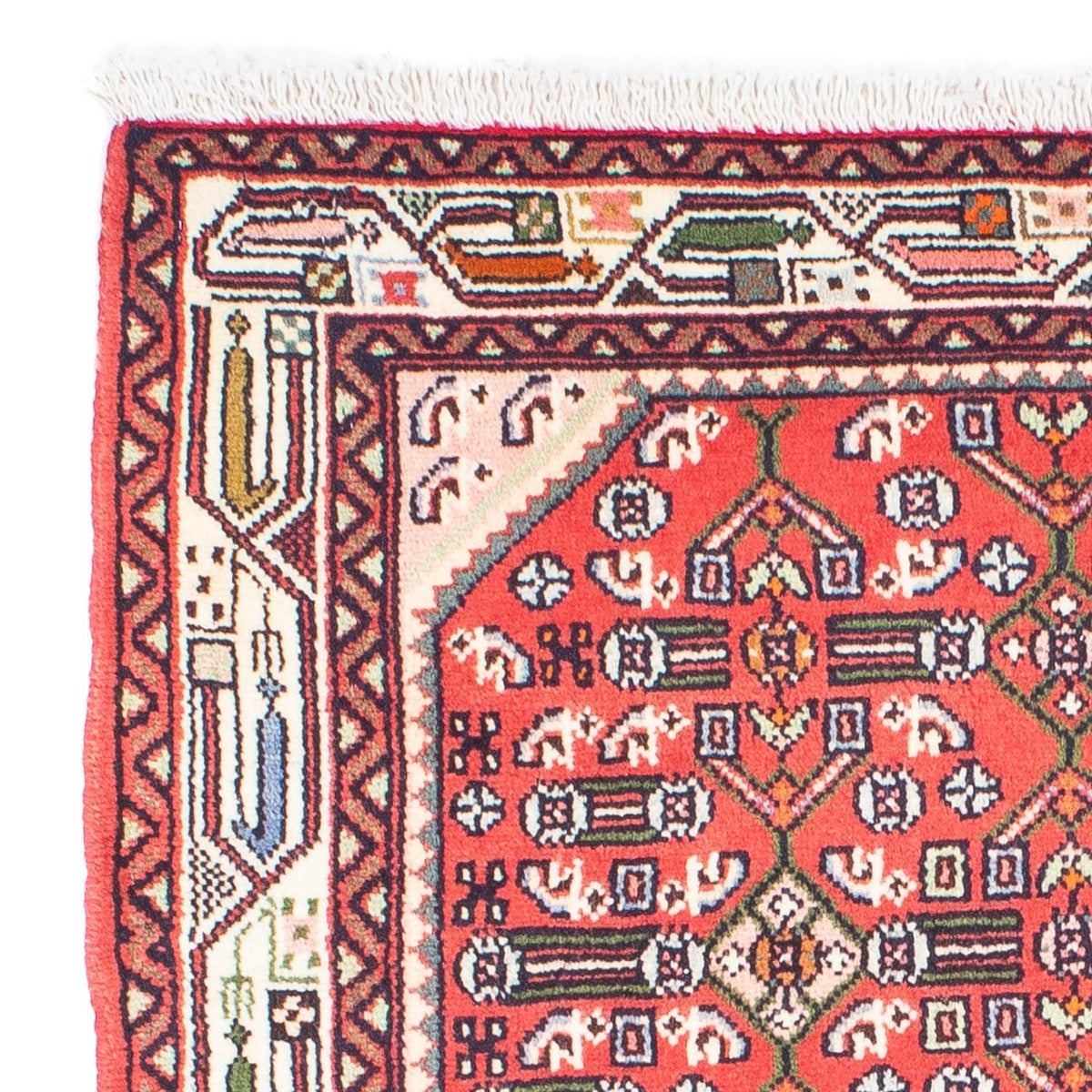 Tapis persan - Nomadic - 148 x 102 cm - rouge