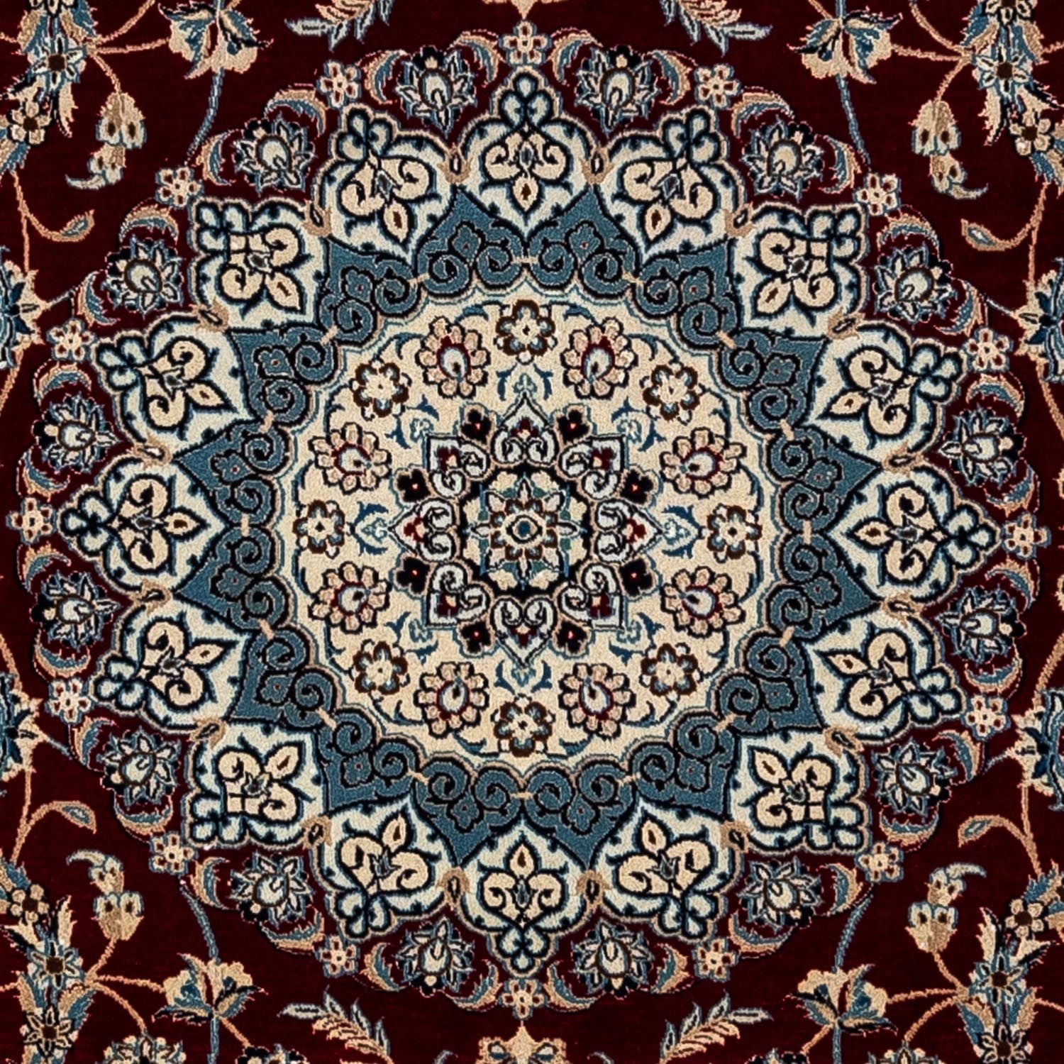 Tapis persan - Nain - Royal - 371 x 250 cm - rouge foncé