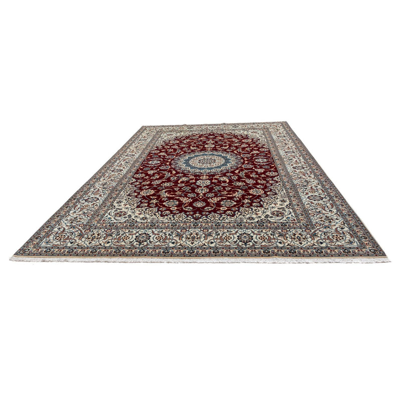 Tapis persan - Nain - Royal - 371 x 250 cm - rouge foncé