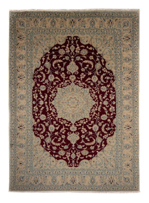 Tapis persan - Nain - 338 x 244 cm - rouge foncé