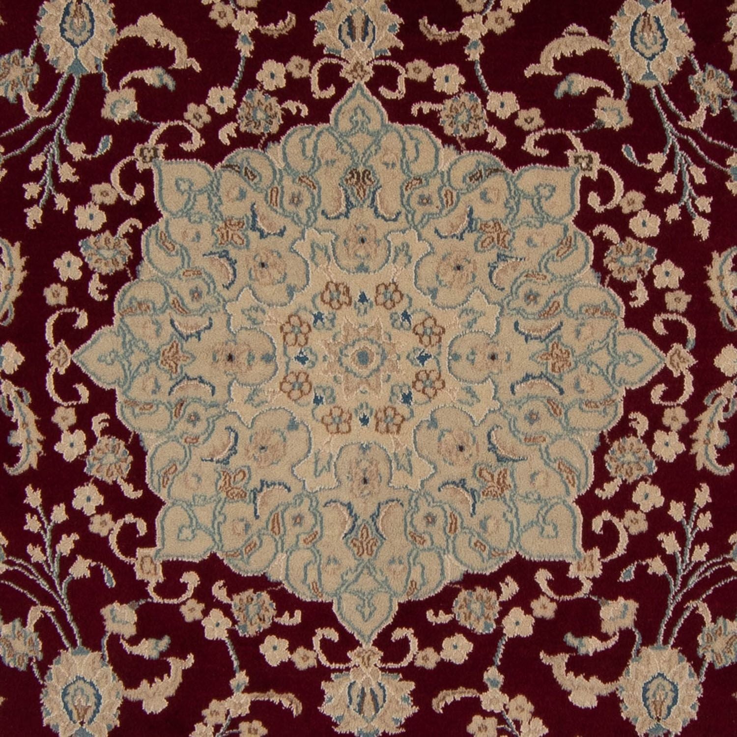 Tapis persan - Nain - 338 x 244 cm - rouge foncé