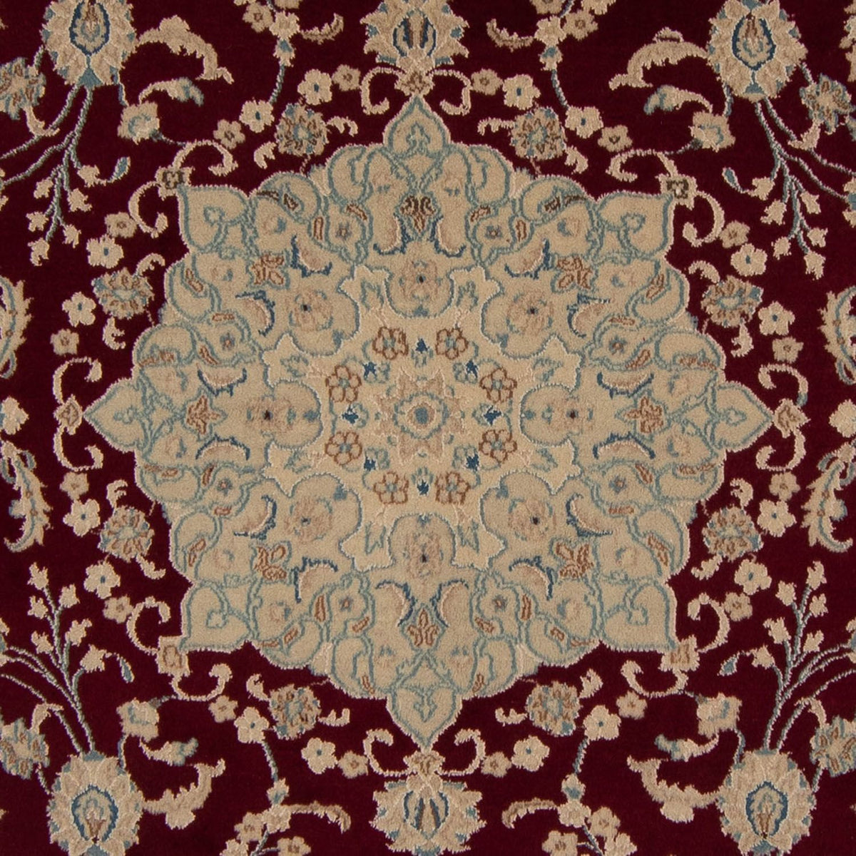 Tapis persan - Nain - 338 x 244 cm - rouge foncé