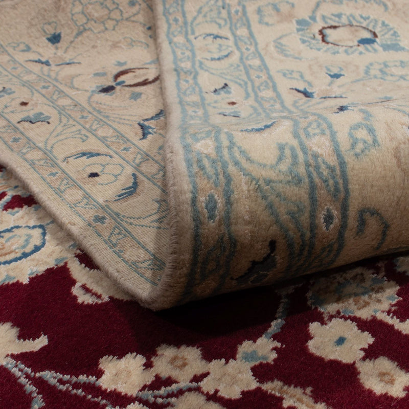Tapis persan - Nain - 338 x 244 cm - rouge foncé