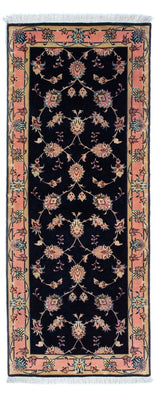 Tapis de couloir Tapis persan - Tabriz - Royal - 200 x 74 cm - bleu foncé