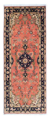 Tapis de couloir Tapis persan - Tabriz - Royal - 206 x 82 cm - rouille