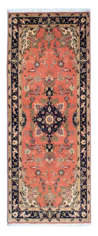 Tapis de couloir Tapis persan - Tabriz - Royal - 206 x 82 cm - rouille