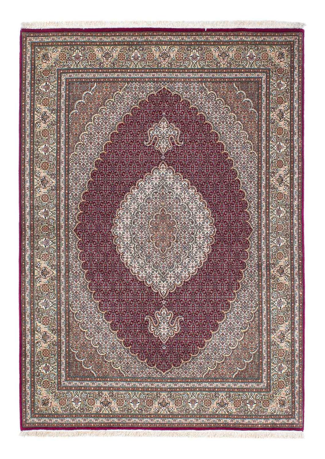 Tapis persan - Tabriz - 208 x 150 cm - rouge foncé