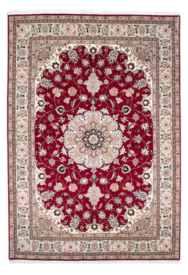 Tapis persan - Tabriz - Royal - 238 x 166 cm - rouge foncé