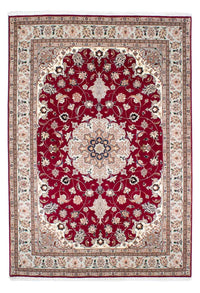 Tapis persan - Tabriz - Royal - 238 x 166 cm - rouge foncé