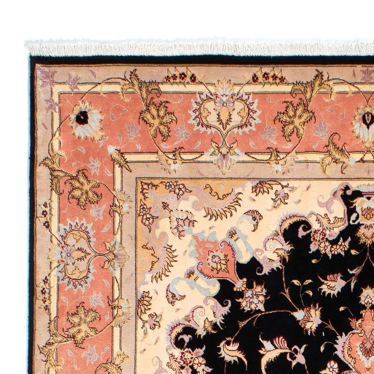Tapis persan - Tabriz - Royal - 238 x 170 cm - bleu foncé