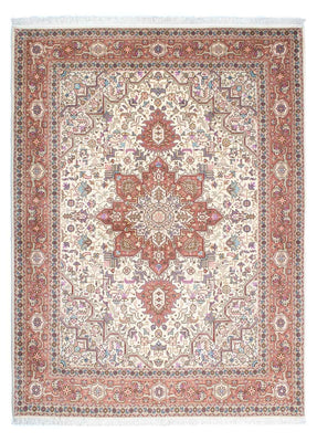 Tapis persan - Tabriz - Royal - 205 x 150 cm - beige